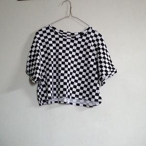 Checkered crop
